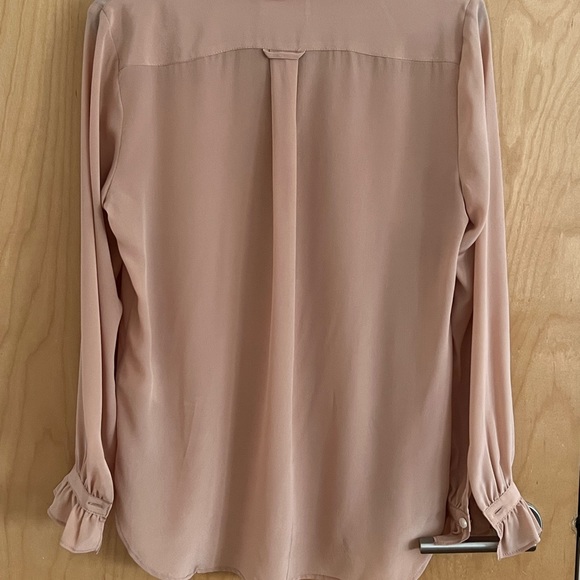 J.CREW CLASSIC FIT RUFFLE NECK SILK POPOVER - Picture 5 of 9